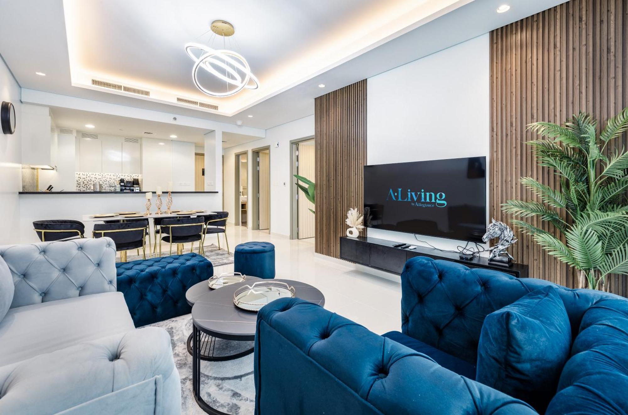 Ferienwohnung Aliving Luxe 2Br With Burj Khalifa View Infinity Pool Midtown-4704 Dubai Exterior foto