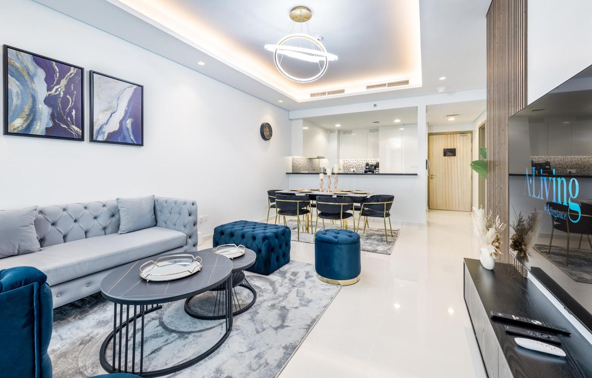 Ferienwohnung Aliving Luxe 2Br With Burj Khalifa View Infinity Pool Midtown-4704 Dubai Exterior foto